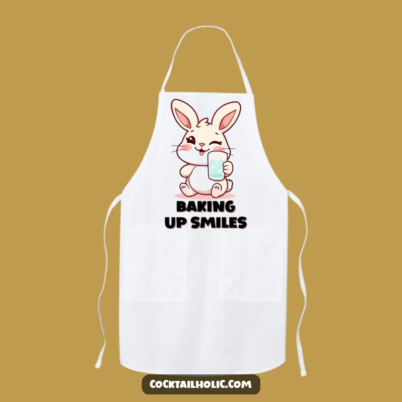 Funny Rabbit Apron: Cook with Charm, Cocktail Fun Funny Gift
