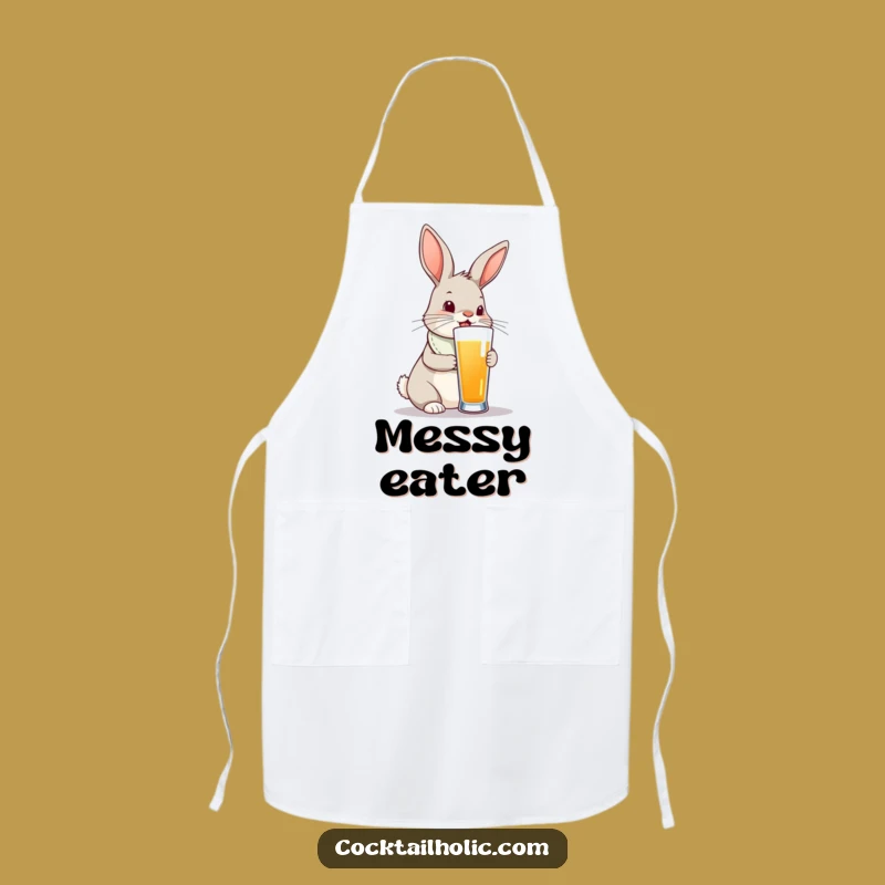 Funny Bunny Apron: Kitchen Tall Drink Challenge - The Chef's Funny Gift!