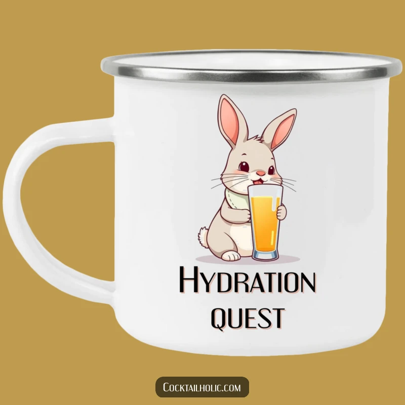 Funny Bunny Camping Mug: Tall Drink Trail Mix - A Great Funny Gift!