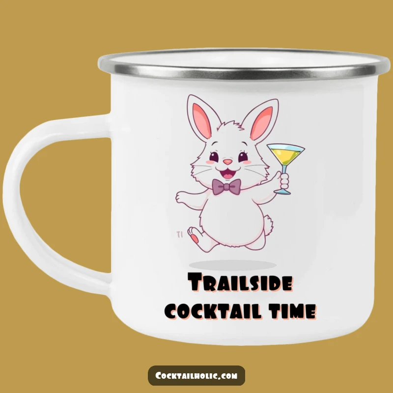 Funny Martini Bunny Camping Mug: Cheers to Adventures with Style Gift
