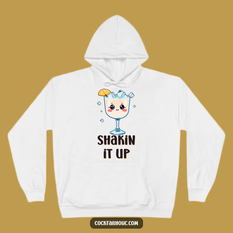 Funny Kawaii Cocktail Hoodie - Cozy & Hilarious Ice Juggling Sweatshirt Gift