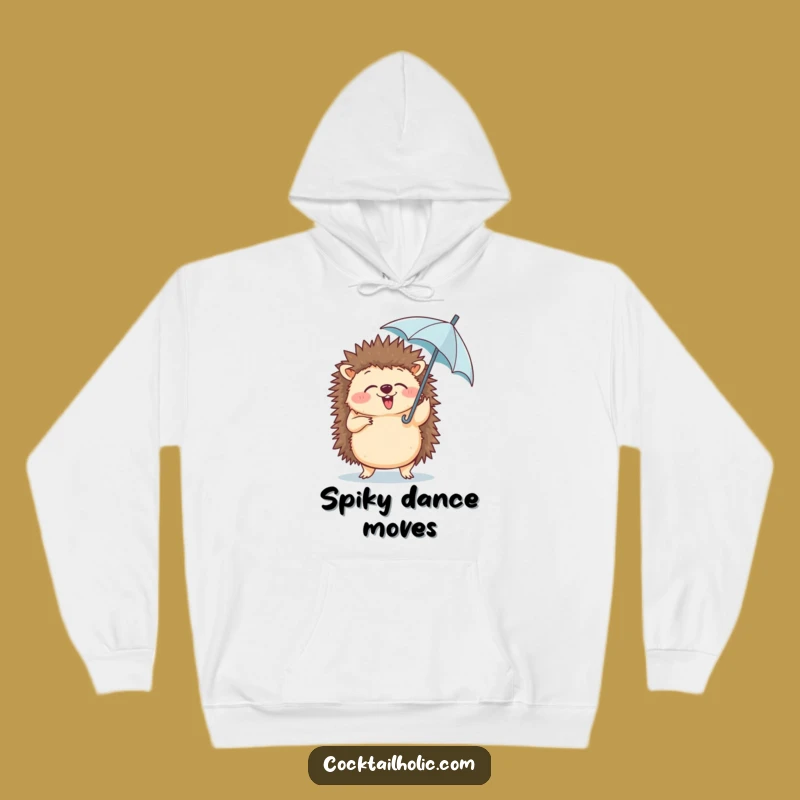 Funny Hedgehog Dance Hoodie - Cozy & Hilarious Gift for Joyful Souls