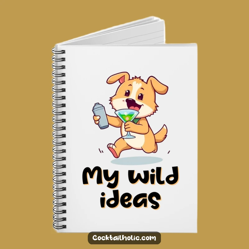 Funny Dog Notebook: Capture Your Energy with this Cocktail Funny Gift