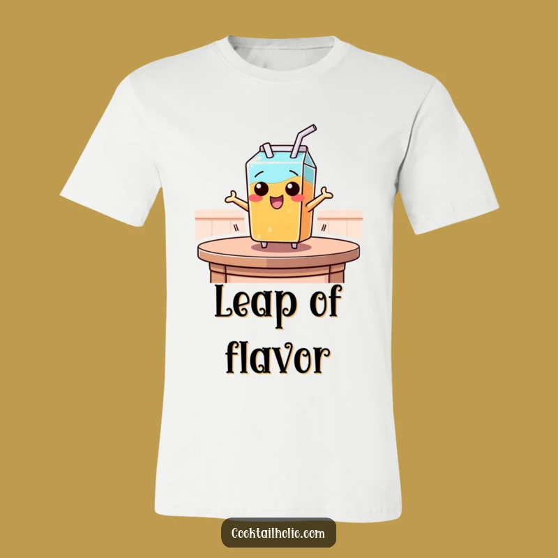 Funny Juice Box Leap T-Shirt - Wear Your Playful Side!