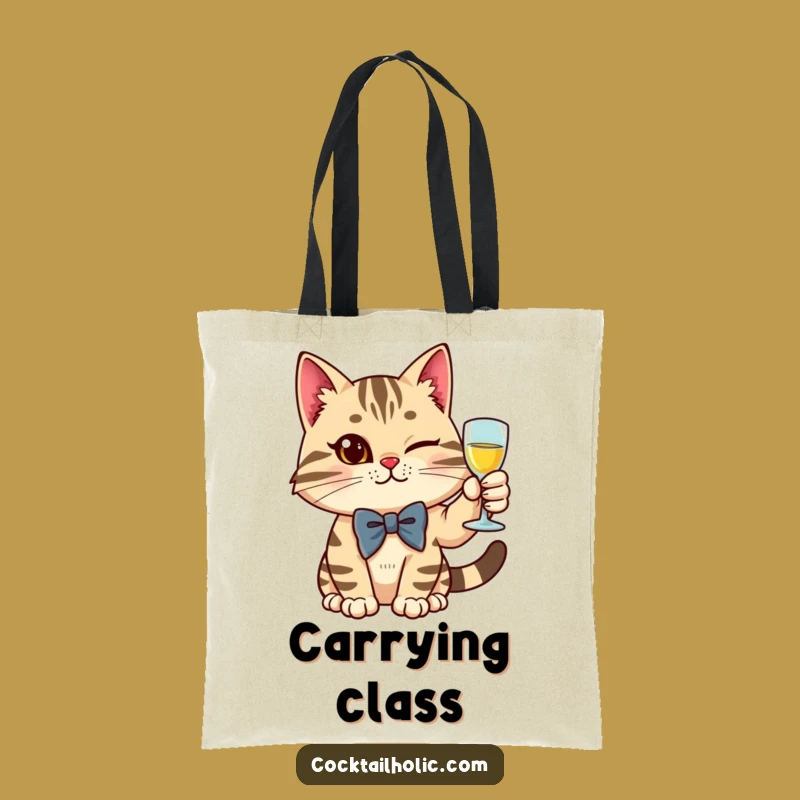 Funny Cat Tote Bag: Sophisticated Style - A Practical Funny Gift!