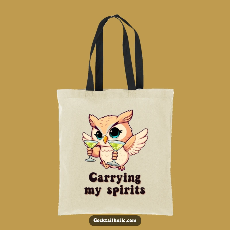 Funny Winking Owl Martini Tote: Carry Your Sophistication and Fun!