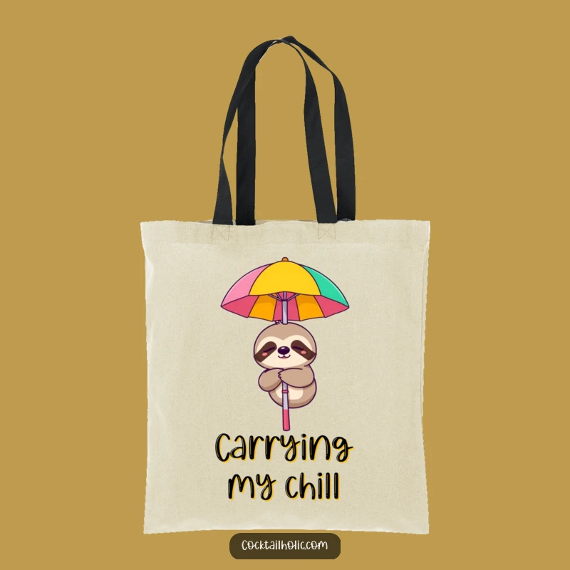Funny Sleepy Sloth Tote: Carry Your Chill Vibes with Ease!