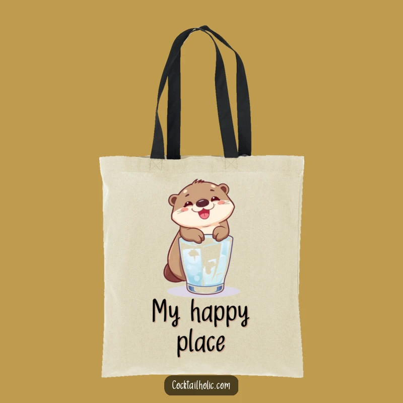 Funny Otter Tote Bag: Ice Slide Adventures - A Practical Funny Gift!