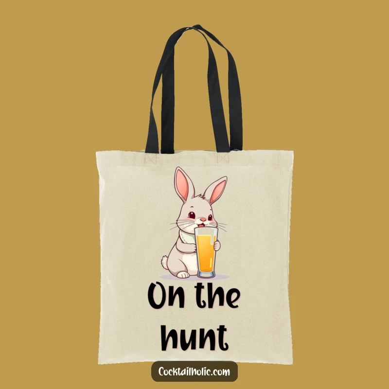 Funny Bunny Tote Bag: Bib & Tall Drink Fun - A Practical Funny Gift!